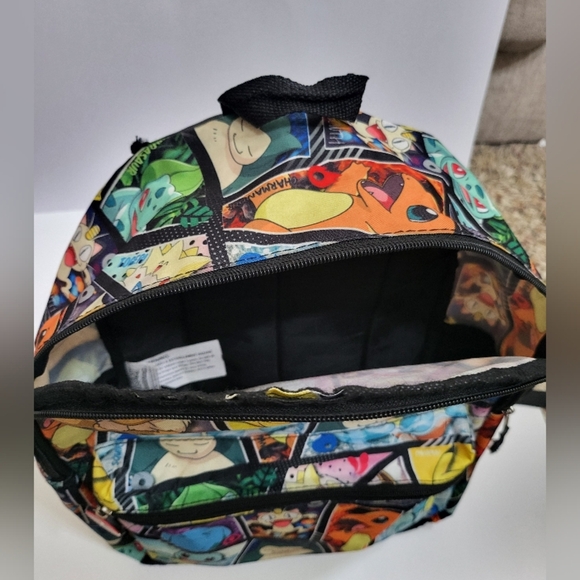 Pokemon All-Over Print Backpack 16" Canvas w/ Lower Pocket + 2 Side Pockets - Picture 9 of 16